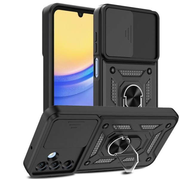 Fodral till Samsung Galaxy A35 5G / A55 5G - Fodral Skal Magnetring Skydd Kamera Stötsäker Svart