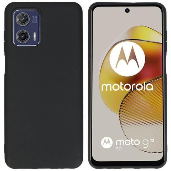 Fodral till Motorola Moto G73 - Stötsäker Silikon TPU Skyddsfodral Svart