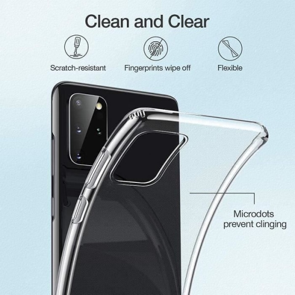 Fodral till Samsung Galaxy Xcover 6 Pro + 2x härdat glas - genomskinligt fodral Skyddsglas skärmskydd härdat glas