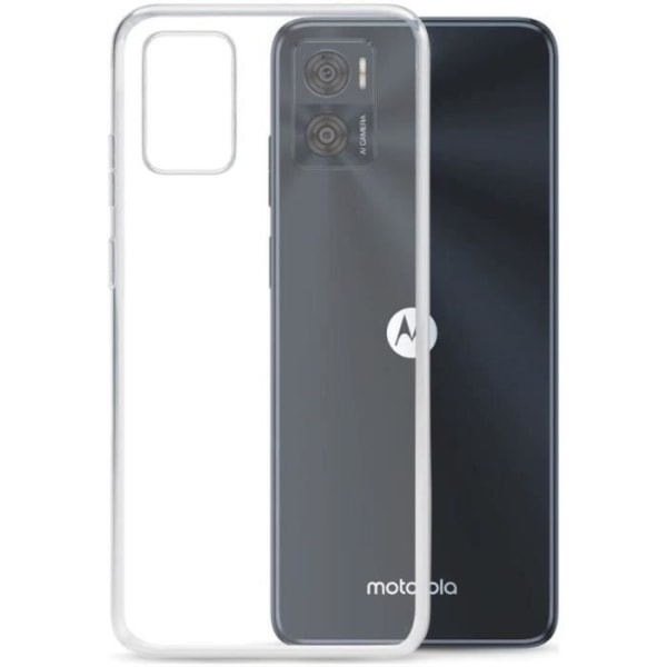 Fodral till Motorola Moto G14 + härdat glas - genomskinligt fodralskydd Skärmskydd i härdat glas