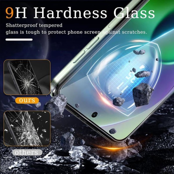 x3 härdade glasögon för Motorola Moto G84 - Skyddsglasfilm skärmskydd i härdat glas