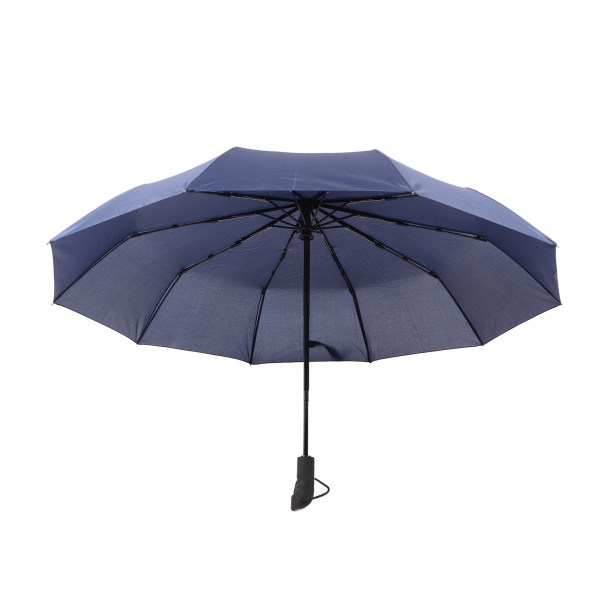10 revben helautomatiskt paraply män Business automatiskt fällbart reseparaply för regnsol Marinblå 58,5x10k