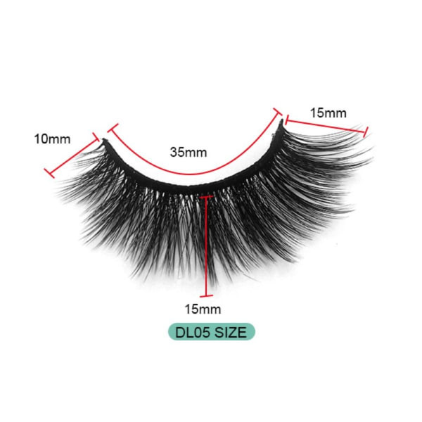 Falske øyevipper Tykke Lange øyevipper DL10 DL10 DL10 DL10