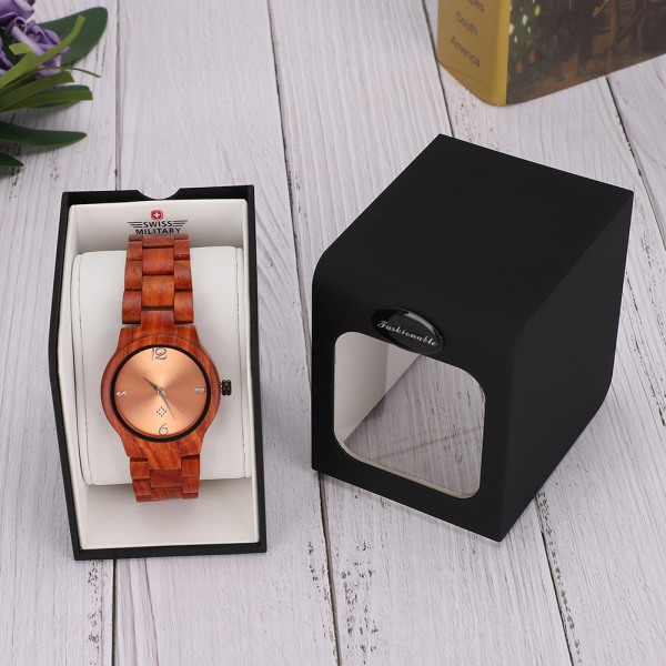 Yksinkertaisen tyylin watch näytön säilytyslaatikko, case, watch (musta)