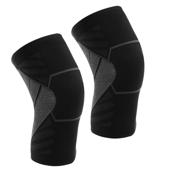Kompressionsknäskydd Förhindrar glidning Andningsbar Stretchig mjuk knäskyddsärmar för basketlöpning M Storlek 2st