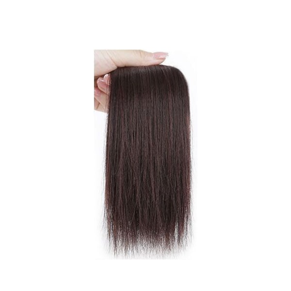Naisten tyttöjen hiuskoriste hiukset paksuuntuva pörröinen synteettinen hiuspalaperuukki treffeille syntymäpäiväjuhliin Vaaleanruskea 20 cm / 7,9 tuumaa