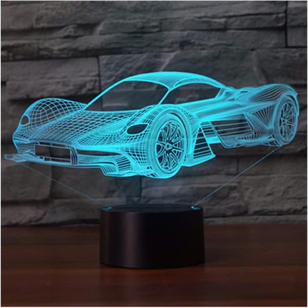 13D LED nattlampe - optisk sengelampe for barn