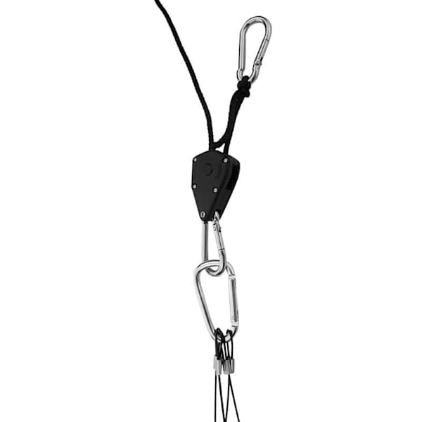 Elastisk teltline, Teltline med metalremskive