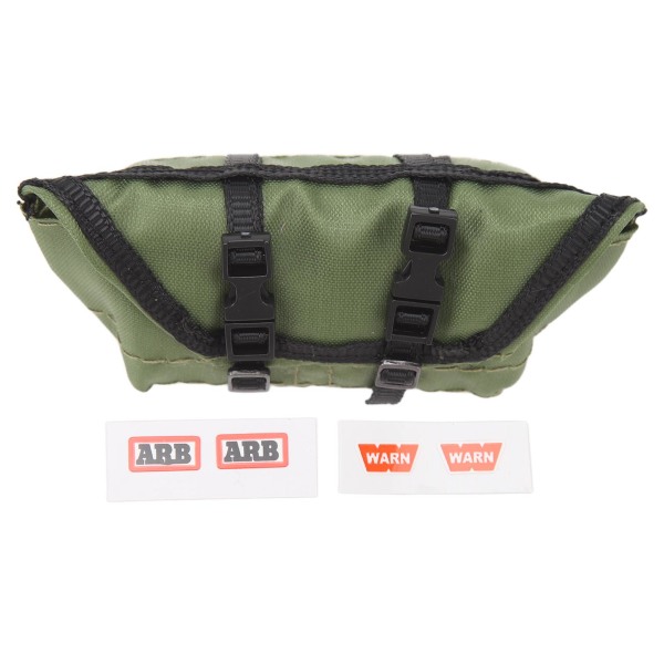 RC Car Sports Resväska Nylon Miniatyr Simulerad Dekoration Bagage Bag Dekoration Delar för Traxxas TRX4M 1/18 Grön