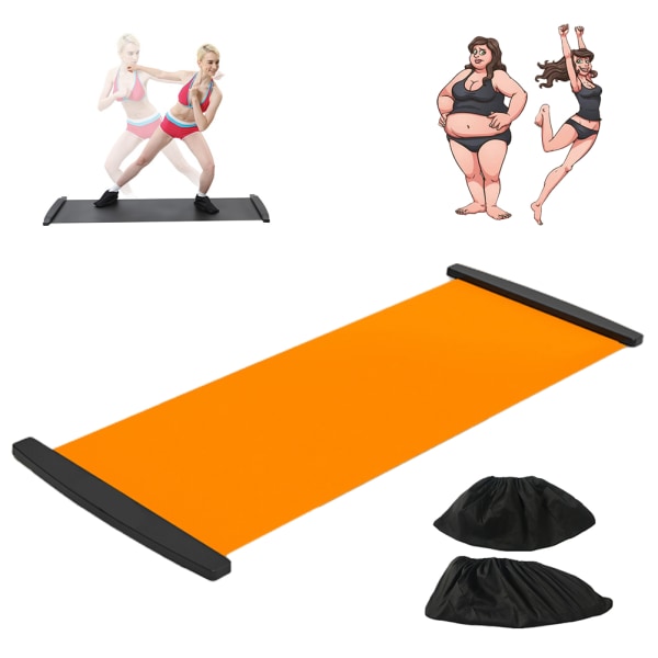 Slide Board med skobetræk Slanketræningsvejledning Slidemåtte til legpottræning Fitness og atletisk træning
