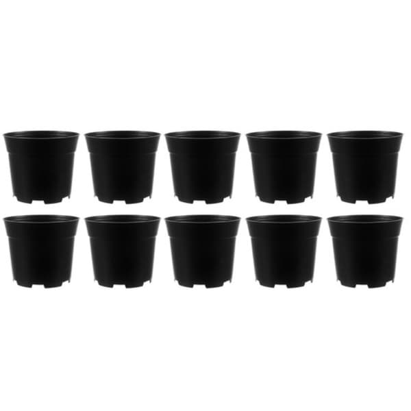 10-pak - Plantepotter / Potter - 16 cm Sort