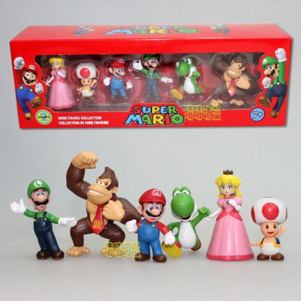 Super Mario Figurer 6 pakkaus