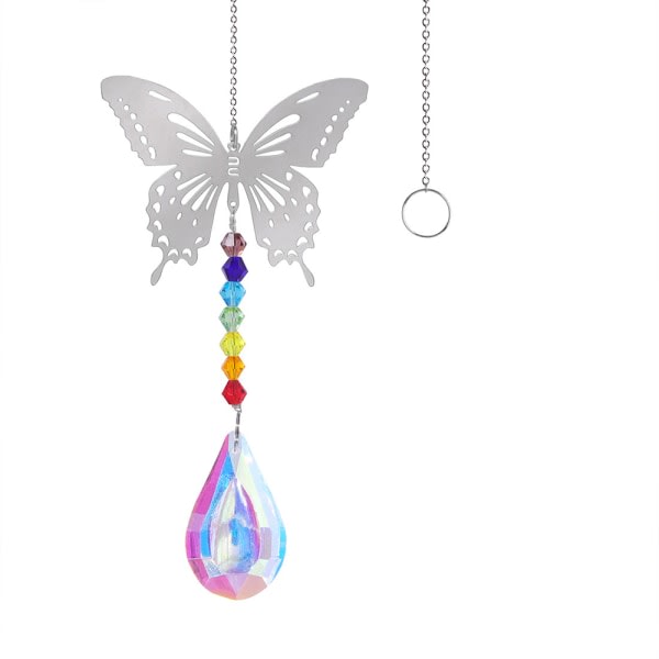 Butterfly Crystal Suncatcher Hängande Crystal Rainbow Maker For style3