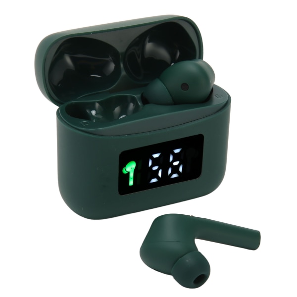 Bluetooth 5.2 -nappikuulokkeet, melunvaimennus, langaton optinen anturitekniikka IPX5 Deep Waterproof -kuulokkeet pelaamiseen vihreällä