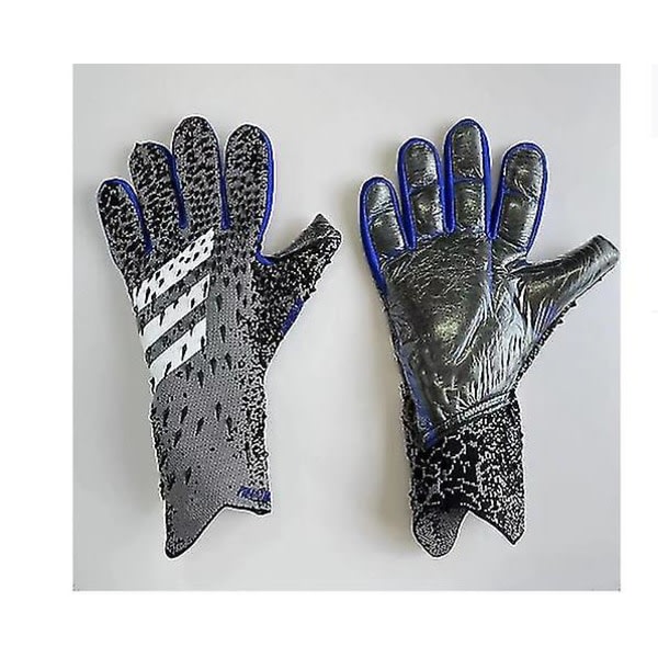 Professionella silikongummi Vattentäta halkfria handskar Latex Fotbollshandskar för vuxna barn #2 spider black 10