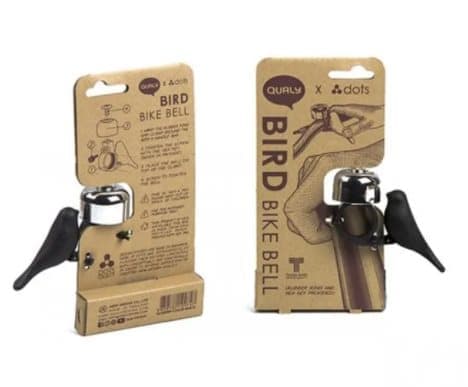 Qualy Bird Cykelklocka, Svart—pa