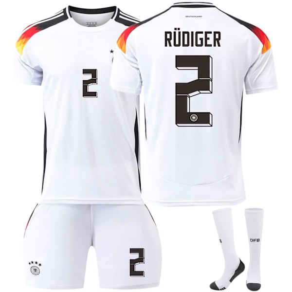 Tyskland VM Hjemmedraktsett #2 Antonio Rüdiger Jersey 2023