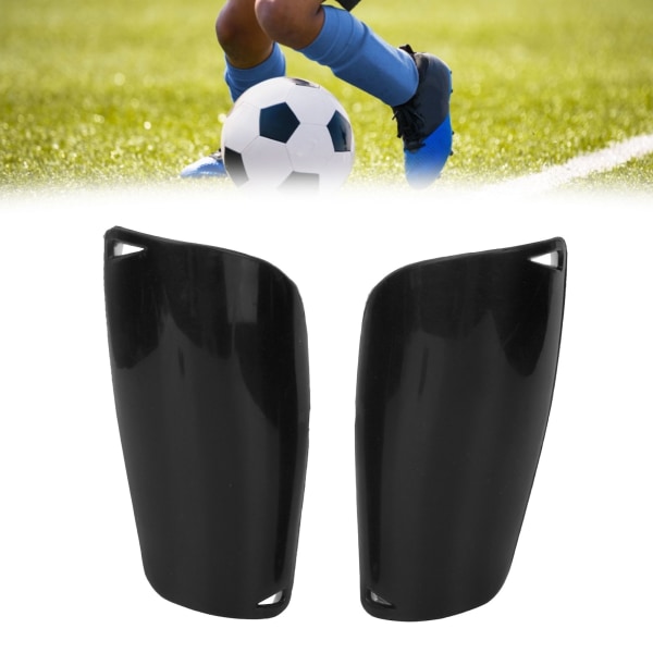 Lille størrelse fodbold skinnebensbeskyttere Komfortable kompakte skinnebensbeskyttere til børn Teenagere Sort