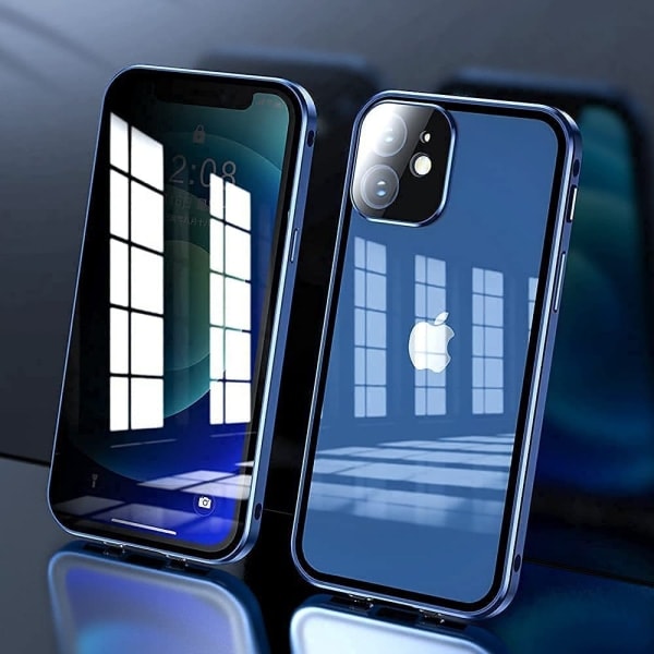 Kaksipuolinen magneettinen puhelinkotelo iPhone iPhone 15 Pro Musta 15 x 7,5 x 1 cm