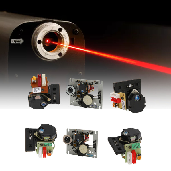 Optinen Pick Up -laserlinssi Professional Vaihto optinen Pick Up -laserlinssin osat DVD-CD-soittimelle Kaksikerroksinen uusi yksipää