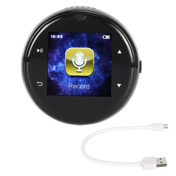 Digitaalinen äänitallennin Bluetooth 4.2 kosketusohjattava FM-radio MP3-soitin Ladattava langaton äänitallennin 8GB
