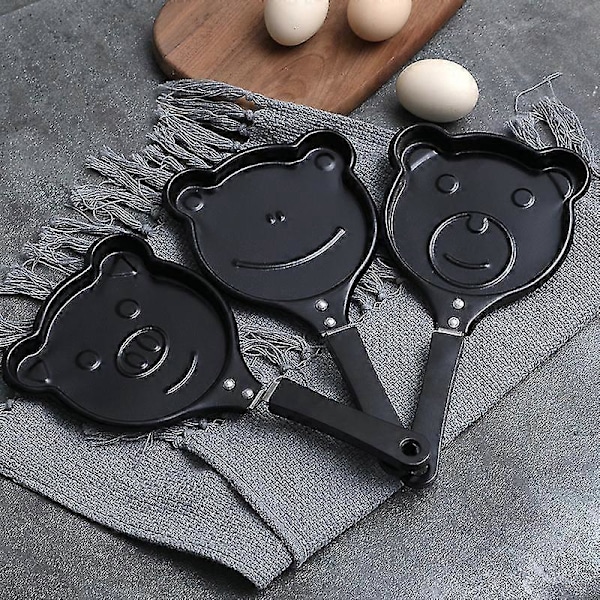 Mini Eggfrokoststekepanne Multi-stiler Ikke-klibbet Pannekaker Crepe Pan Former For Hjemmekjøkken Frog