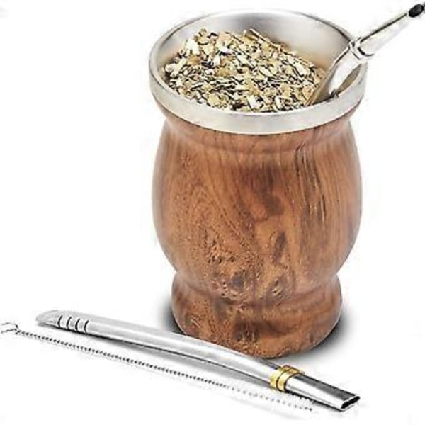 Mate Kopp och Bombilla Set - Yerba Mate set Inkluderar En Yerba Mate Kopp