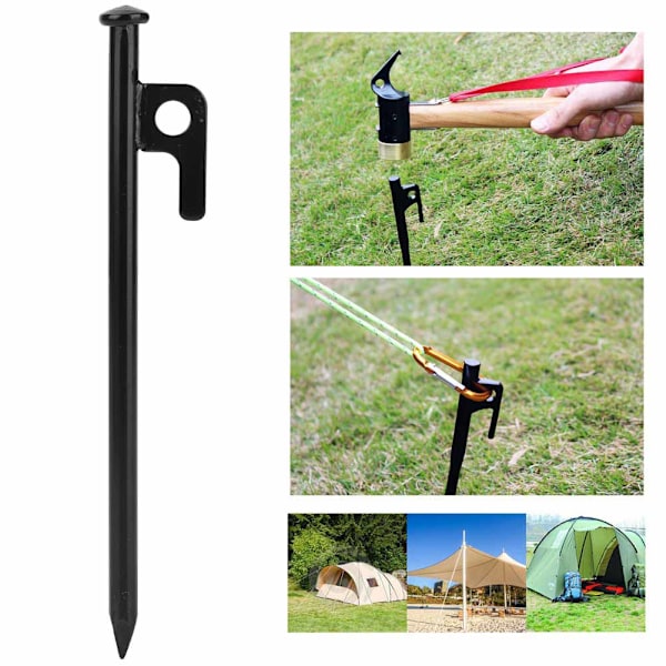 4 st tältpinnar för utomhuscamping, strandtält, markspik (20 cm) 0.5