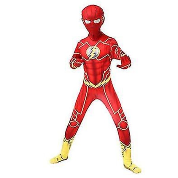 Barn Pojkar Män Halloween Cosplay Kostym The Flash Performance Outfit 170