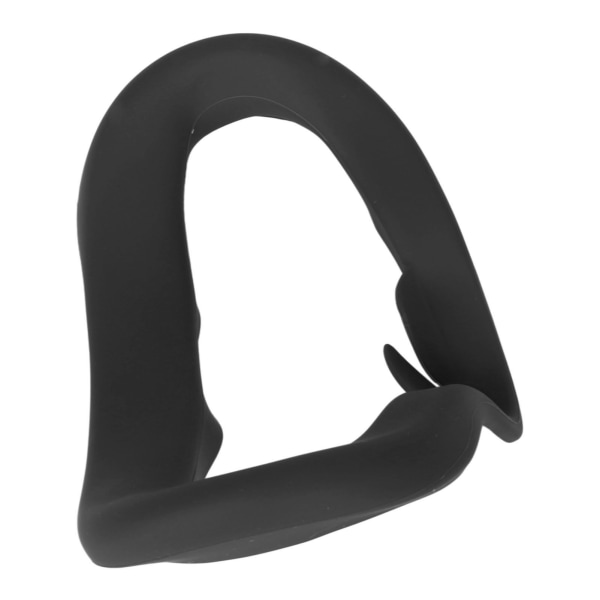 Silikondeksel øyepute for Quest 2 Svettebestandig vaskbar støvtett VR-dekselpute erstatning for VR-tilbehør Svart