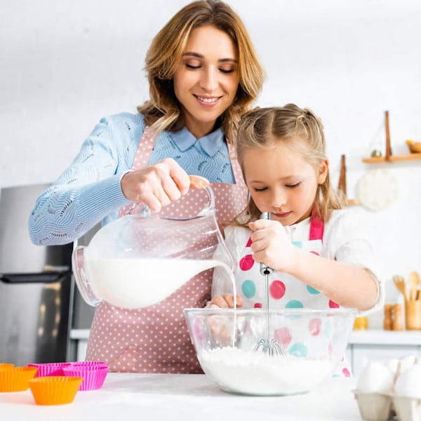 Rustfritt Eggpisk, Hånddrevet Mixer Rører for Blanding, Visping, Piskning & Omrøring (12 tommer)