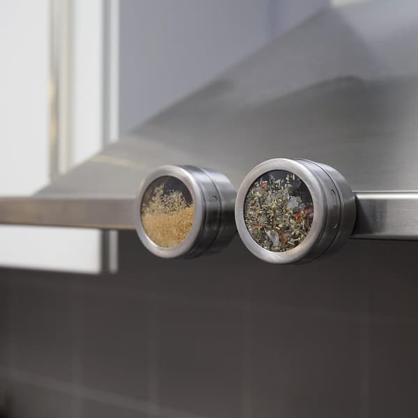 Magnetisk kryddburk, spridningsbehållare, förvaringskorg i rostfritt stål: 1 st