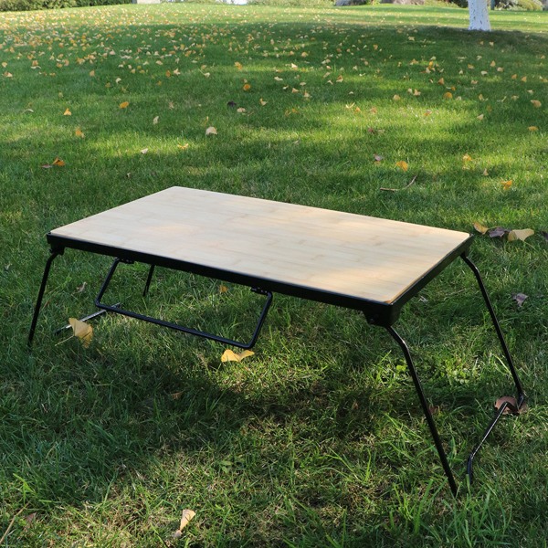 Camping Mesh -pöytä Kokoontaittuva kannettava rautainen ulkoverkkopöytä piknik-grillille takapihajuhlille Mesh