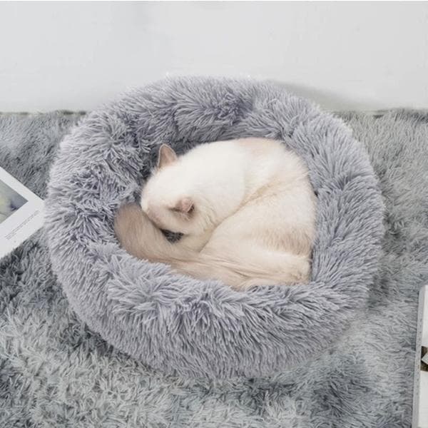 Katteseng / Hundeseng - Soveplads til katte & hunde grå