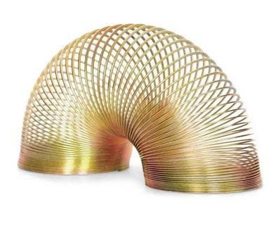 Stor Slinky i Metall - Gullfarget