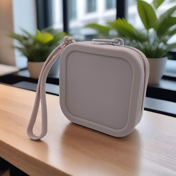 Vandtæt pung Møntpung Mini Lynlås Silikone Organizer Rejsepose Høretelefonetui dark blue