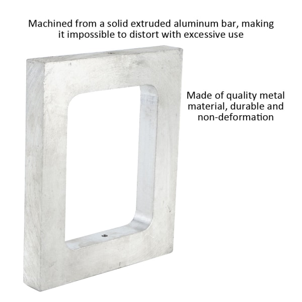 Enkelt hulrom aluminiumsformramme, tilbehør til smykkefremstilling (70*90*15 mm)