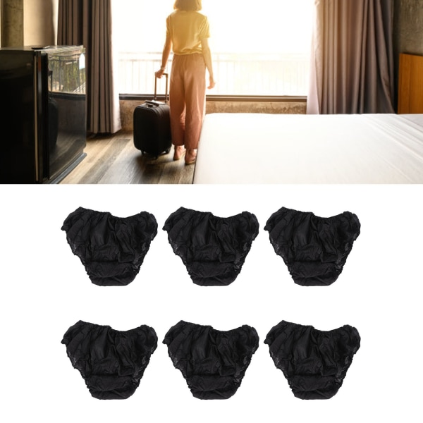 50 kpl kertakäyttöisiä alushousuja, musta one size, joka sopii useimpiin kannettaviin matka-alusvaatteisiin ulkomatkailuhotelliin