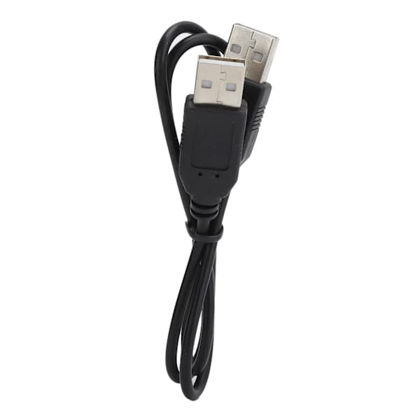 Laptop Køleplade USB Sammenklappelig Køler Stativ Lys Bærbar med AntiSkid Mount (Sort)