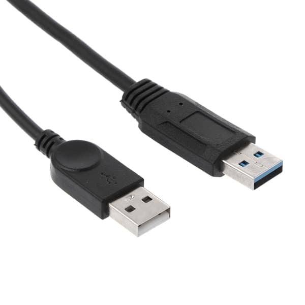 USB 2.0 Dobbel Splitterkabel - 2 Hun til 1 Hann