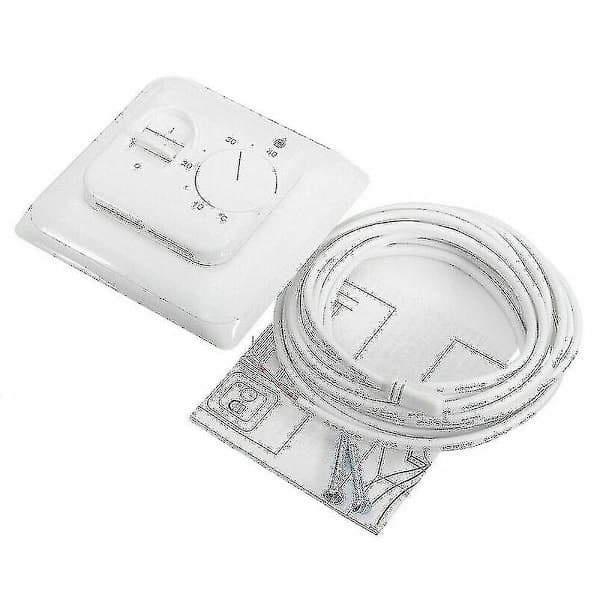 Elektrisk Gulvvarme Termostat Temperaturregulatorbrytare + Sensorledning