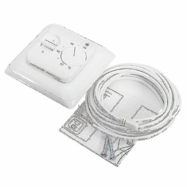 Elektrisk gulvvarmetermostat Temperaturreguleringsbryter + Sensorledning