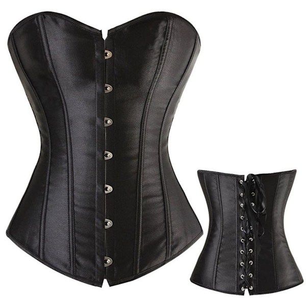 Korsetti Bustier Toppar MUSTA M musta black M