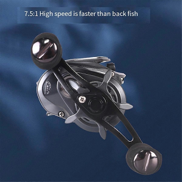 Baitcasting fiskehjul, magnetisk system baitcaster-hjul, 7.2:1 hastighet dobbelt skjermet rustfritt stål.pa