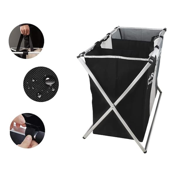 Tvättkorg med 3 Fack - Tvättkorg - 135L