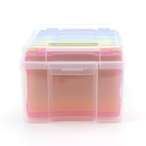Fotoopbevaringskasser Organizer TRANSPARENT gennemsigtig