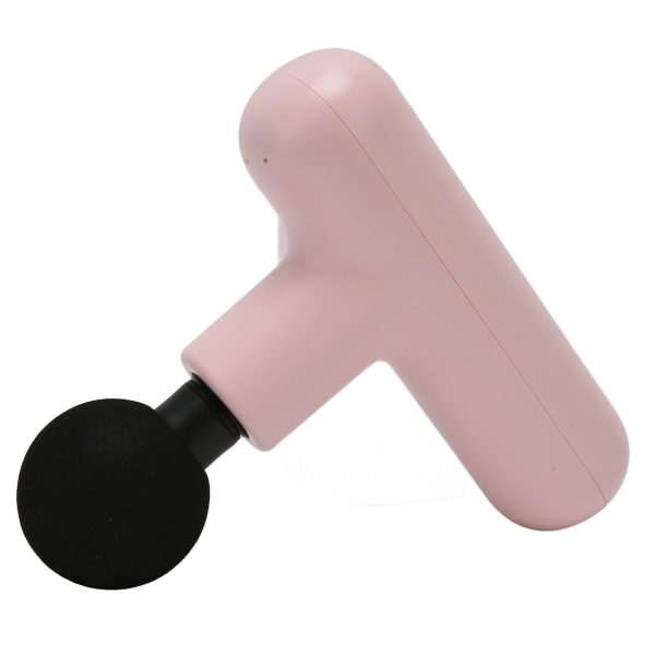 Mini Massager Ultra Small Hiljainen 4-nopeuksinen Tehokas värinäinen syväkudoshierontalaite, jossa on 4 hierontapäätä miehille, naisten vaaleanpunainen
