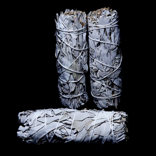 Aroma Blad Bundt Salvie Smudge Sticks Meditation Duft Smudging Ritualer Røg Værktøj Hjem Rengøring Røgelse—PA