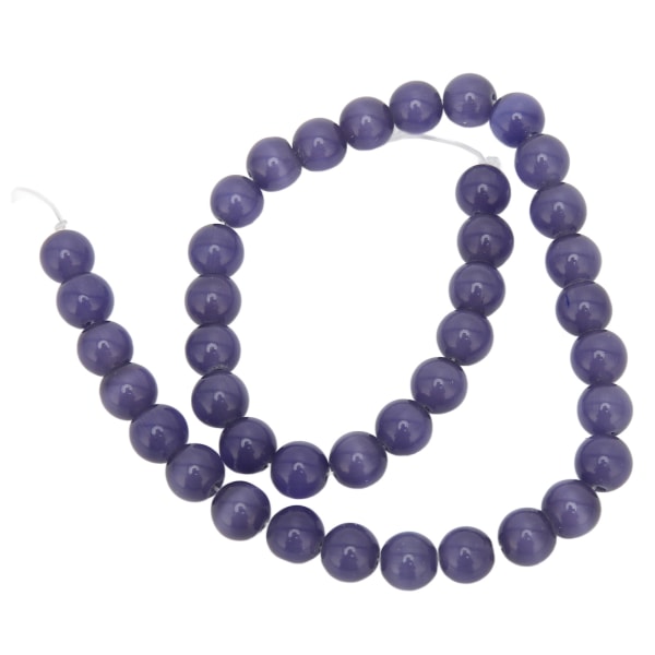 10 mm smykkefremstilling rund perle Delikat Elegant naturstensperle til armbånd halskæde Håndværk DIYLilla