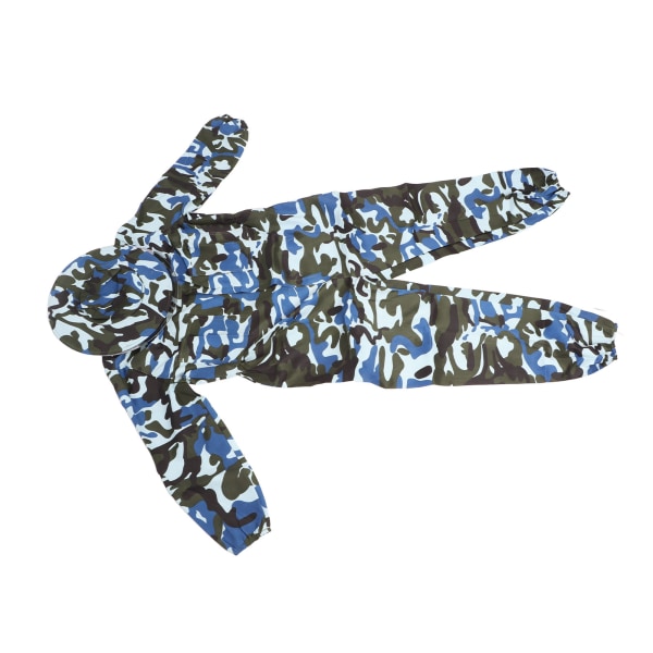 Birøkterdress med slørhette Polyester Marineblå avtagbar lue Elastisk mansjett Birøkterdress for nybegynnere birøktere L